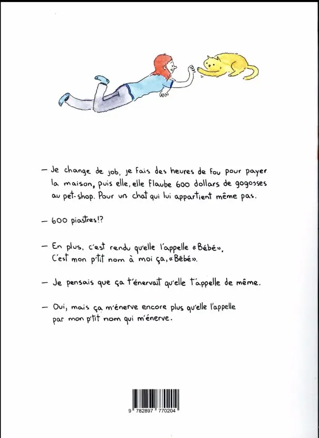 Verso de l'album Valentin