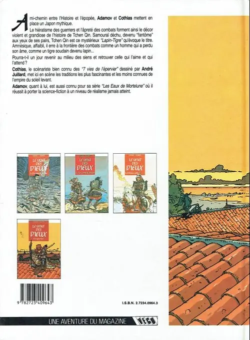 Verso de l'album Le Vent des Dieux Tome 4 Lapin-tigre