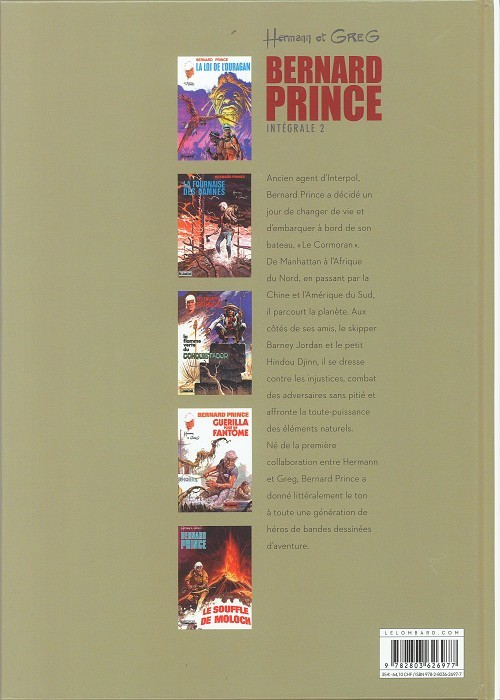 Verso de l'album Bernard Prince Intégrale 2