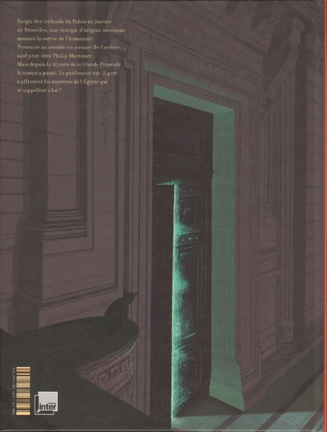 Verso de l'album Blake et Mortimer Le Dernier Pharaon