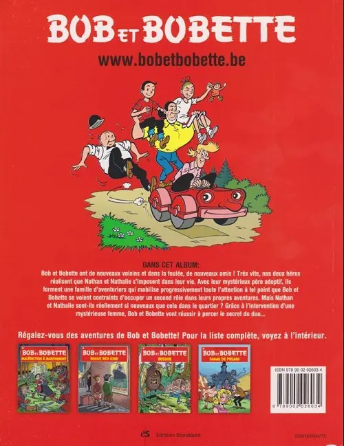 Verso de l'album Bob et Bobette Tome 331 Nathan et Nathalie