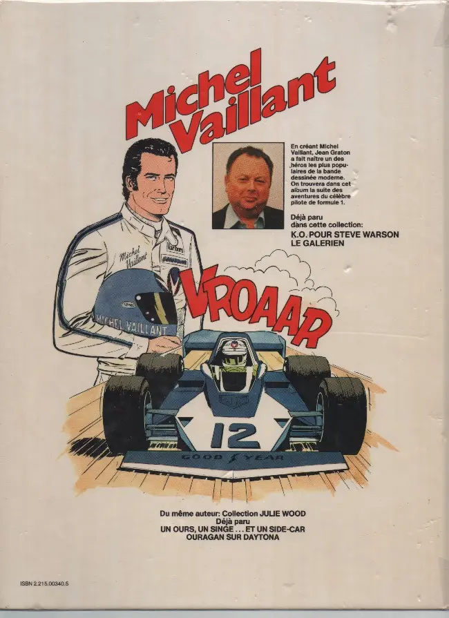 Verso de l'album Michel Vaillant Tome 36 Un pilote a disparu
