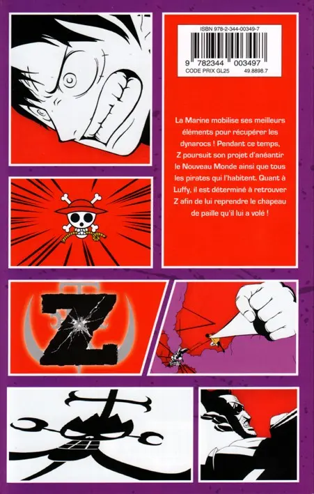 Verso de l'album One Piece Film 2