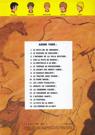 Verso de l'album La Patrouille des Castors Tome 19 Vingt milliards sous la terre