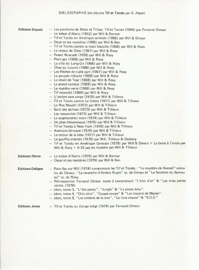 Verso de l'album Tif et Tondu Tif et Tondu au Congo Belge