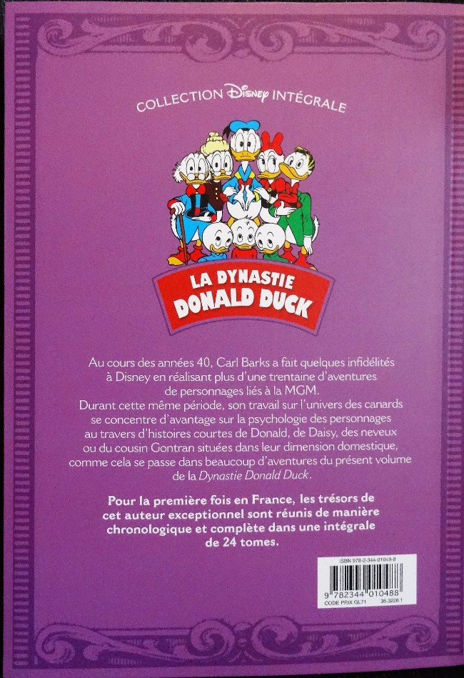 Verso de l'album La Dynastie Donald Duck Tome 21 Donald pyromaniaque ! et autres histoires (1946 - 1947)