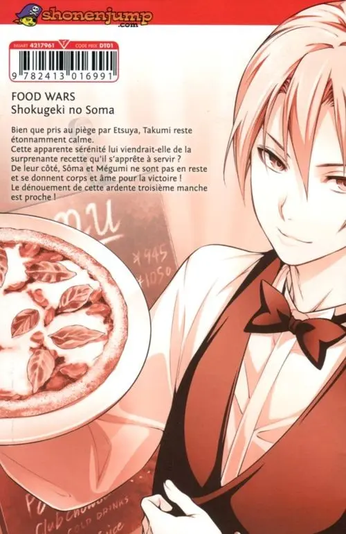Verso de l'album Food Wars ! 28