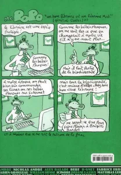 Verso de l'album Jade Tome 14 354U - Les libraires