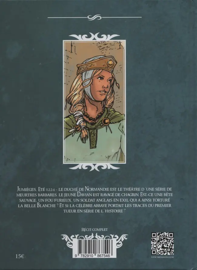 Verso de l'album La Bête de Jumièges