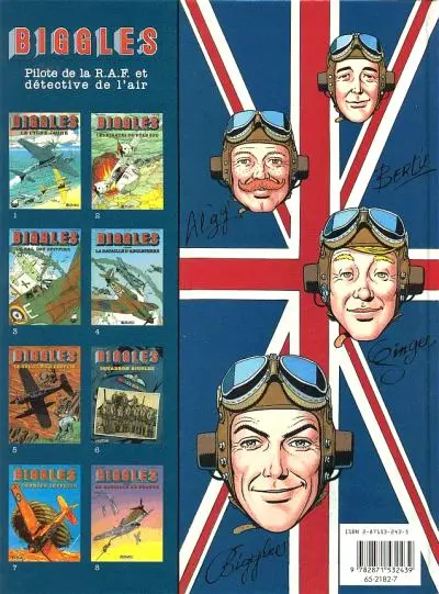 Verso de l'album Biggles raconte Tome 2 La Bataille de France
