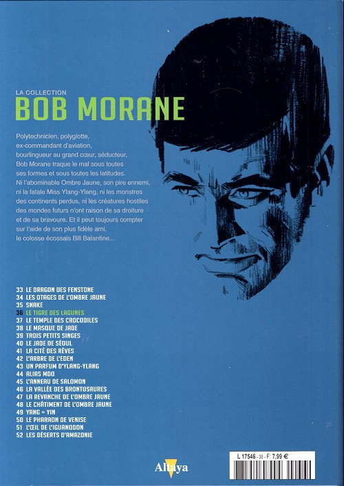 Verso de l'album Bob Morane La collection - Altaya Tome 36 Le tigre des lagunes