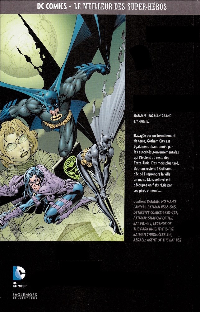 Verso de l'album DC Comics - Le Meilleur des Super-Héros Hors-série Volume 1 Batman - No Man's Land - 1re partie