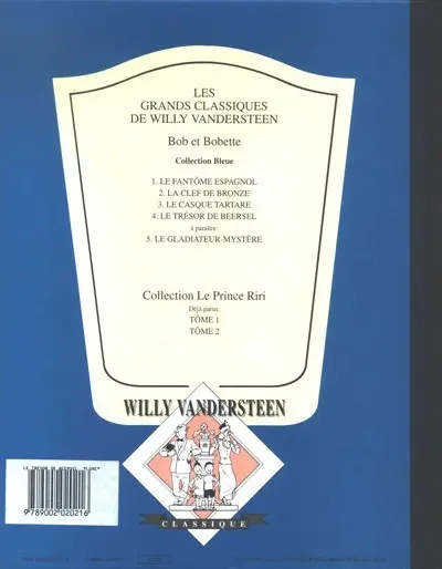 Verso de l'album Bob et Bobette Tome 4 Le Trésor de Beersel