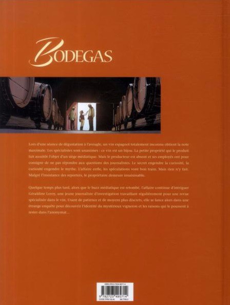 Verso de l'album Bodegas Tome 1 Rioja - Première partie