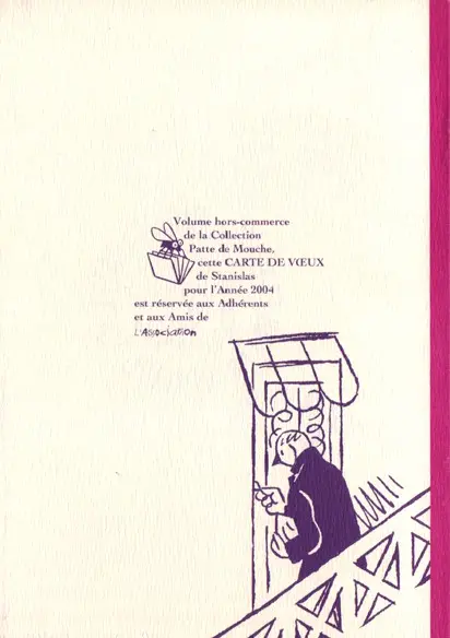 Verso de l'album Bonne année