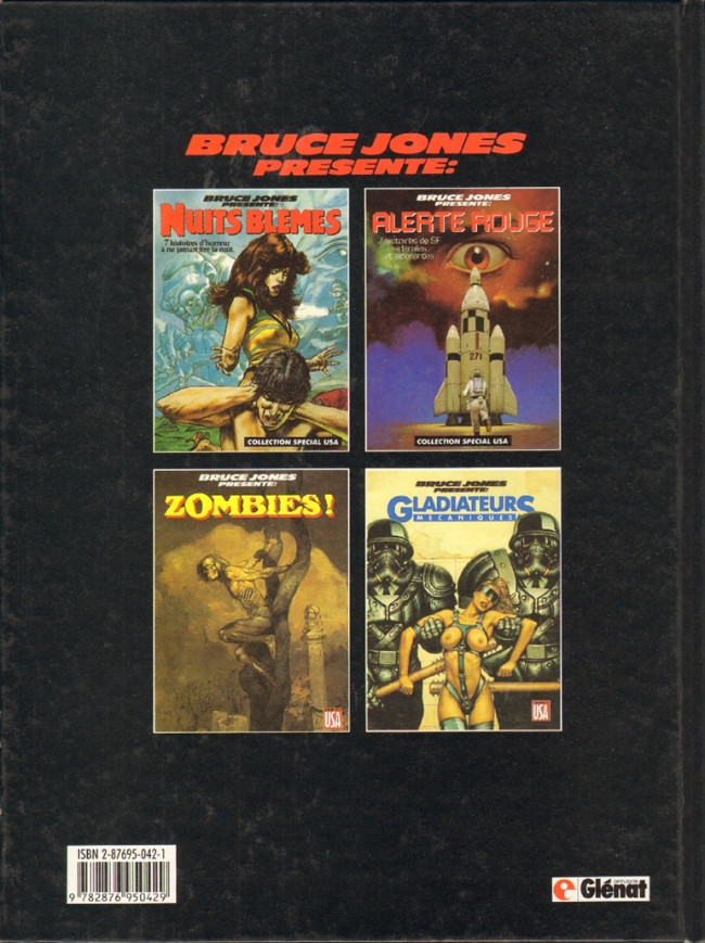 Verso de l'album Bruce Jones présente Tome 5 Gladiateurs mécaniques