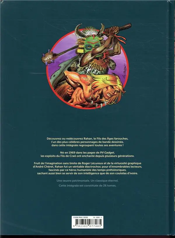 Verso de l'album Rahan Fils des âges farouches Tome 16