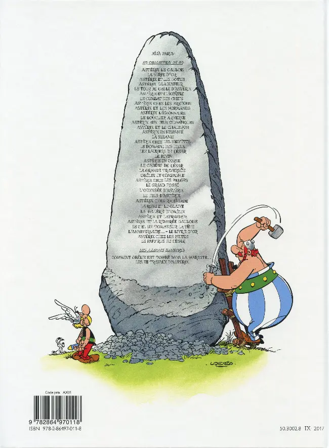 Verso de l'album Astérix Tome 27 Le fils d'Astérix