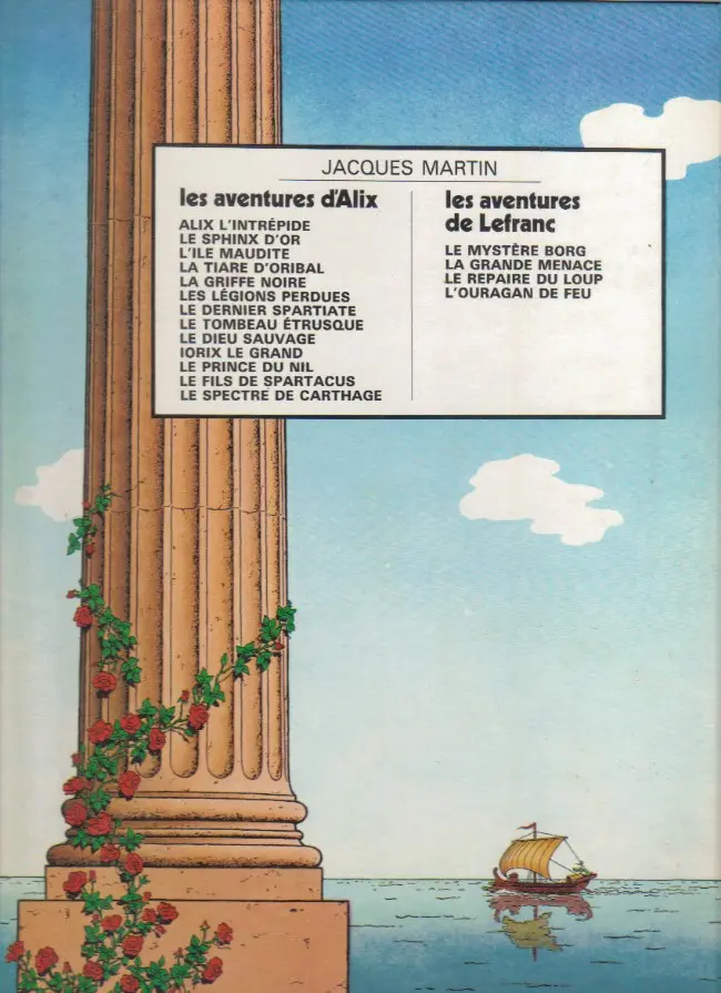 Verso de l'album Alix Tome 12 Le fils de Spartacus