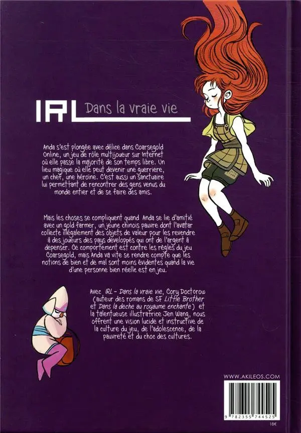Verso de l'album IRL - Dans la vraie vie