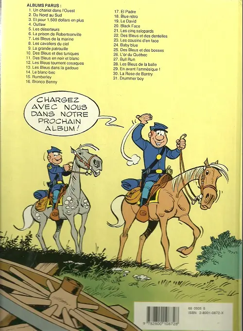 Verso de l'album Les Tuniques Bleues Tome 15 Rumberley