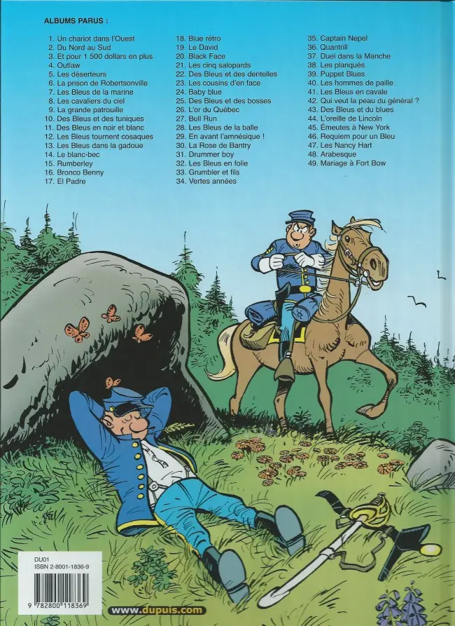 Verso de l'album Les Tuniques Bleues Tome 32 Les bleus en folie