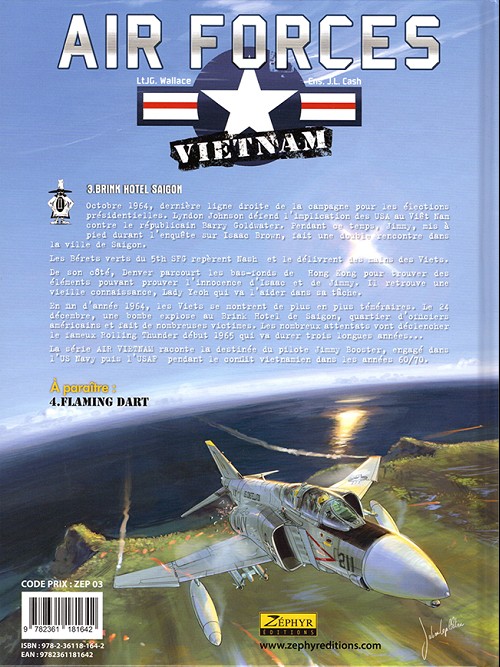Verso de l'album Air forces - Vietnam Tome 3