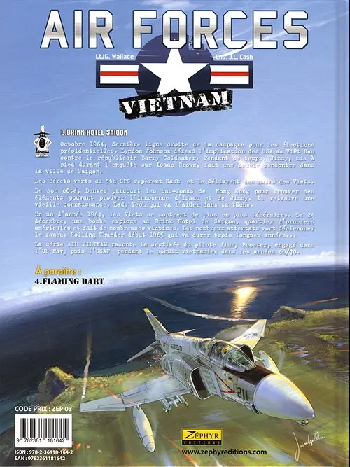 Verso de l'album Air forces - Vietnam Tome 3