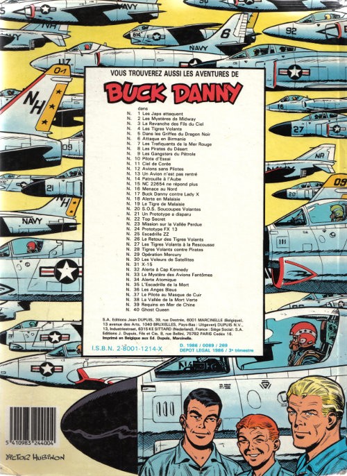 Verso de l'album Buck Danny Tome 18 Alerte en Malaisie