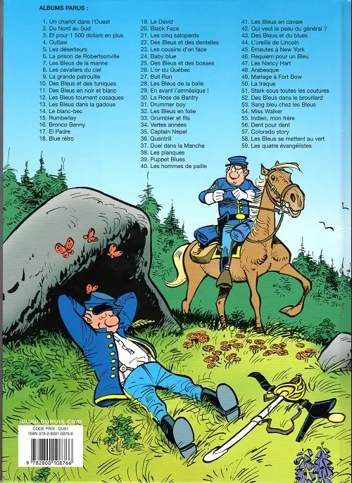 Verso de l'album Les Tuniques Bleues Tome 19 Le david