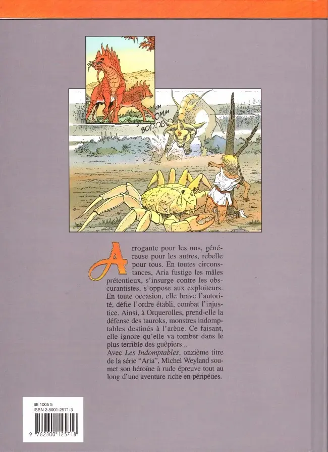 Verso de l'album Aria Tome 11 Les indomptables