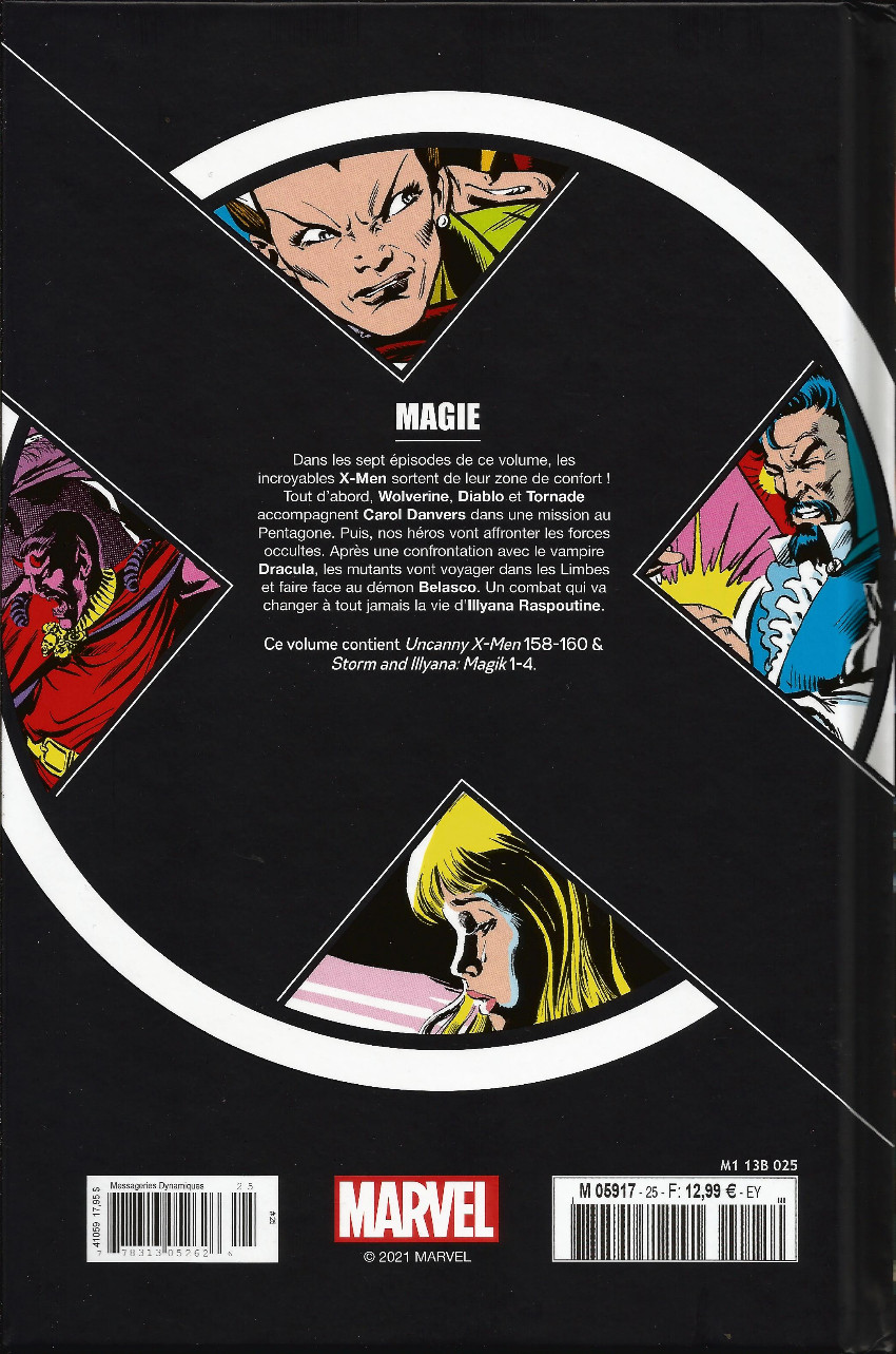 Verso de l'album X-Men - La Collection Mutante Tome 25 Magie