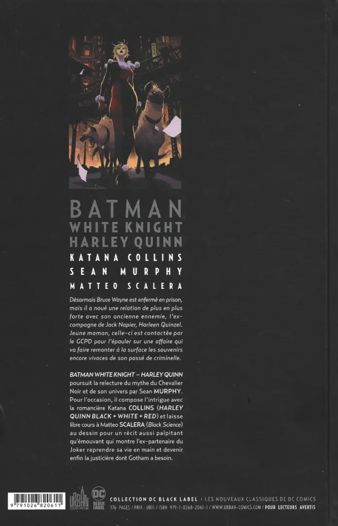 Verso de l'album Batman : White Knight 3 Harley Quinn