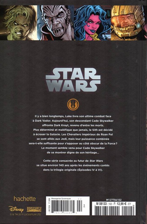 Verso de l'album Star Wars - Légendes - La Collection Tome 102 Star Wars - Legacy - X. Guerre totale