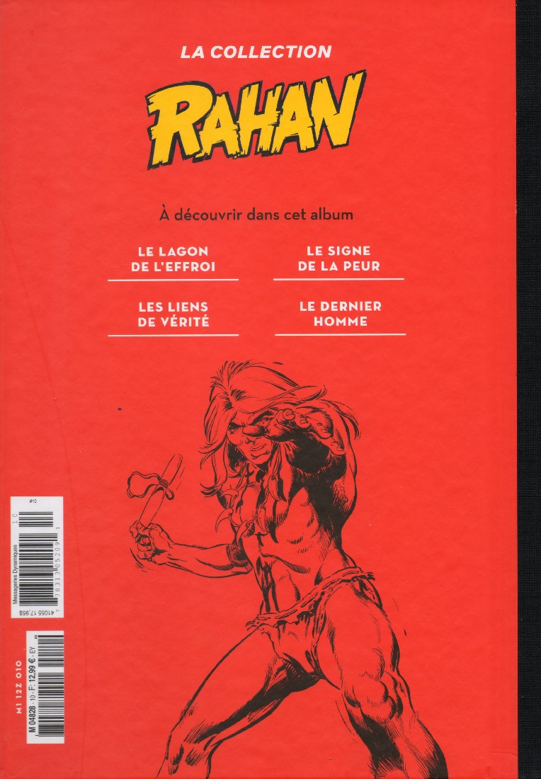 Verso de l'album Rahan (La Collection - Hachette) Tome 10