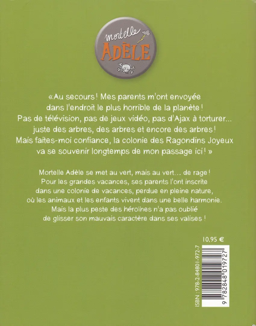 Verso de l'album Mortelle Adèle Tome 7 Pas de pitié pour les nazebroques !