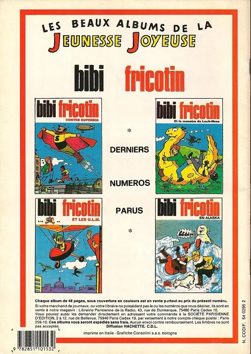 Verso de l'album Les Pieds Nickelés Tome 86 Les pieds nickelés dans le harem
