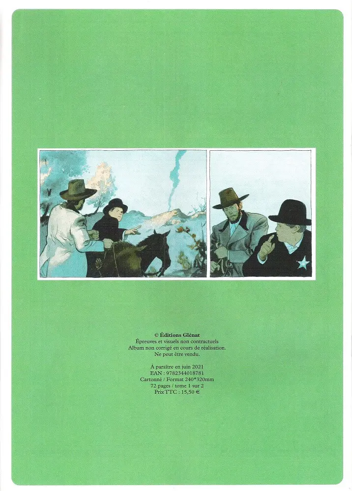 Verso de l'album Mauvaise réputation 1/2 La véritable histoire d'Emmett Dalton