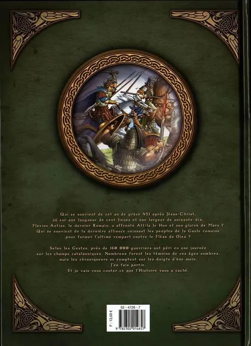 Verso de l'album Le Chant des Elfes Tome 3 Les Champs catalauniques