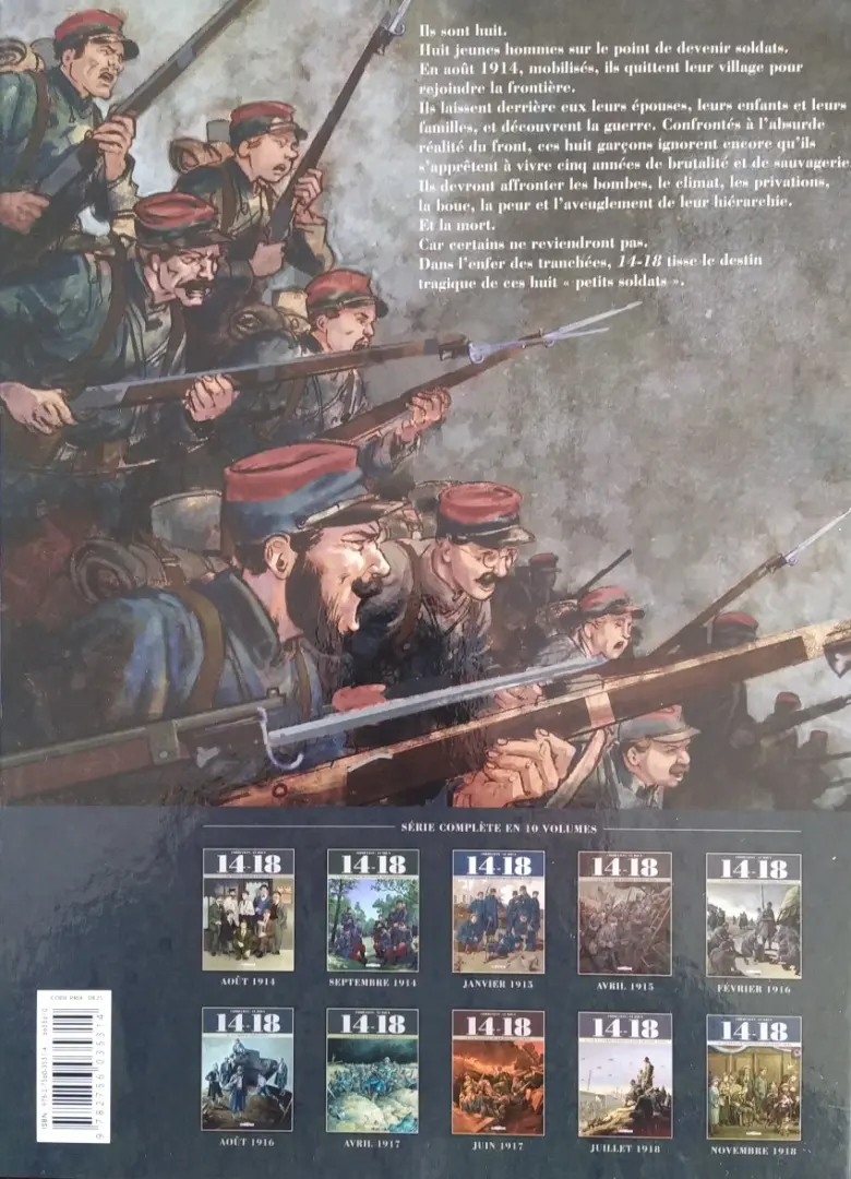 Verso de l'album 14-18 Tome 2 Les chemins de l'enfer