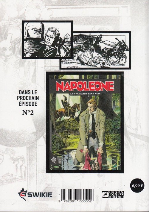 Verso de l'album Napoleone Tome 1 L'oeil de verre