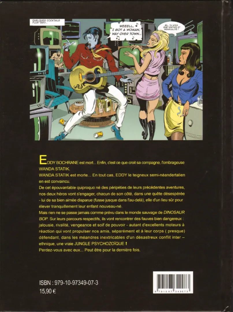 Verso de l'album Dinosaur Bop Tome 7 Jungle Psychozoîque