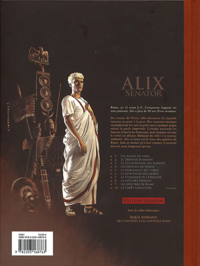 Verso de l'album Alix Senator Tome 9 Les Spectres de Rome
