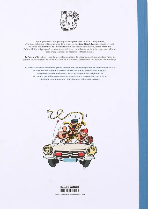 Verso de l'album Spirou et Fantasio Tome 20 Le faiseur d'or