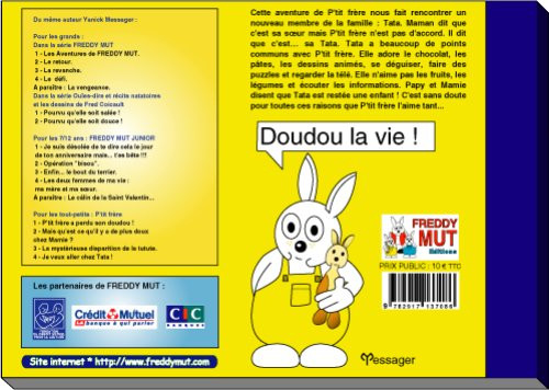 Verso de l'album Les aventures de Freddy Mut P'tit frère Je veux aller chez Tata !