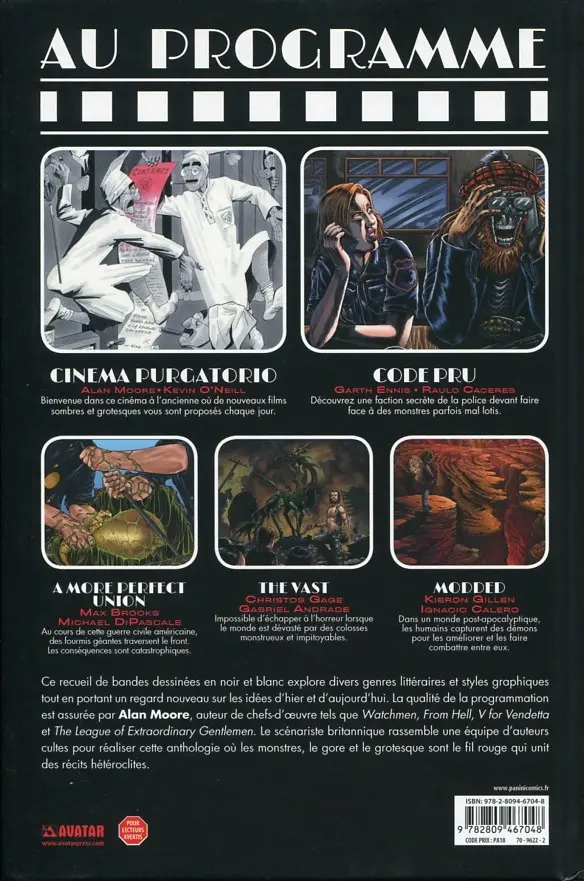 Verso de l'album Cinema purgatorio Tome 2