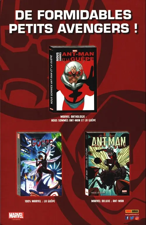 Verso de l'album Ant-Man et La Guêpe