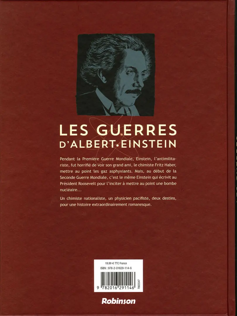 Verso de l'album Les guerres d'Albert Einstein Récit complet