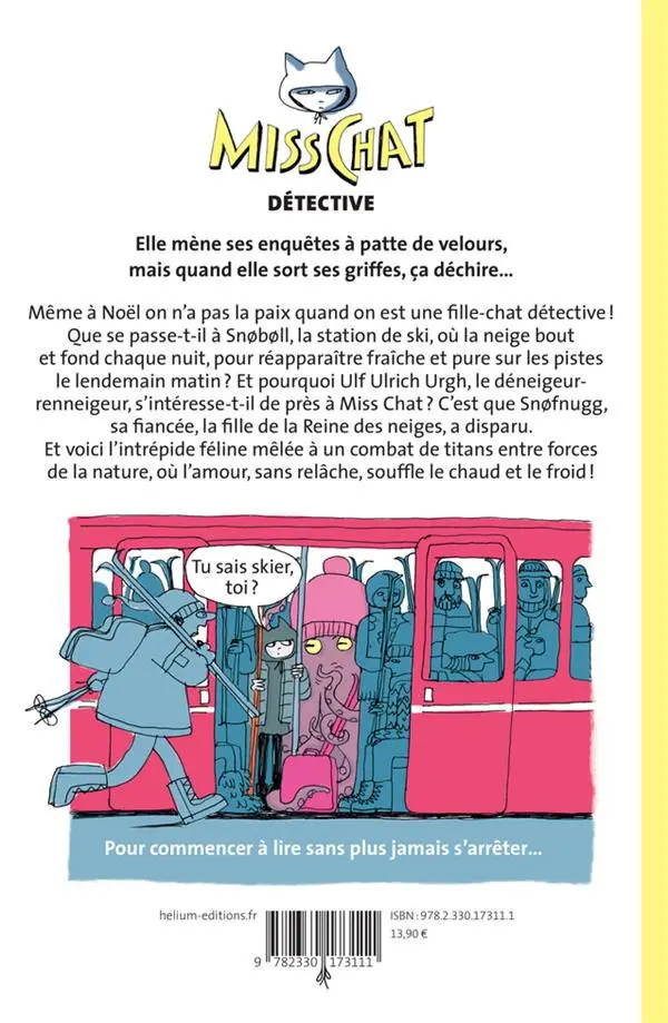 Verso de l'album Miss Chat 3 Le mystère de la neige chaude