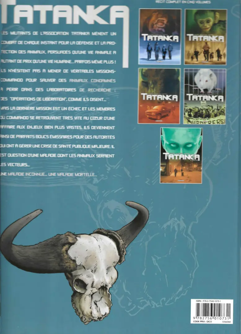 Verso de l'album Tatanka Tome 4 Infiltration